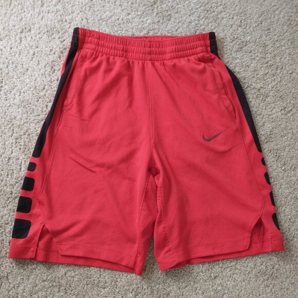 Nike Other - Nike Shorts Boys Size Large L Dri Fit Red Pockets Breathable Active Athletic